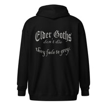 Load image into Gallery viewer, Elder Goth Zip Up hoodie
